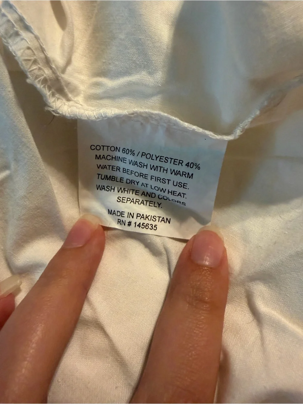 ? white bed